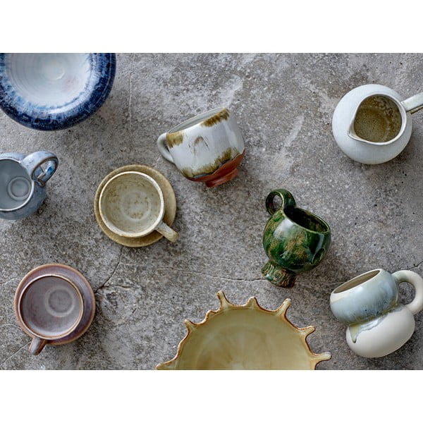 Cești 4 buc. pentru cappuccino din gresie 200 ml Jade – Bloomingville-image-3