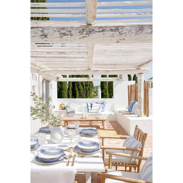 Bol din gresie ceramică Costa Nova Brisa, ⌀ 10 cm, margine bej, alb-image-1