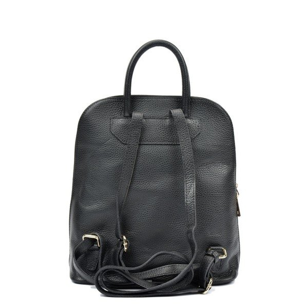 Rucsac din piele Renata Corsi Milan, negru-image-1