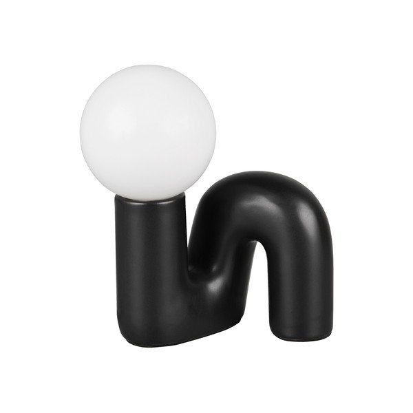 Veioză neagră din ceramică (înălțime 21,5 cm) Quinn – Reality