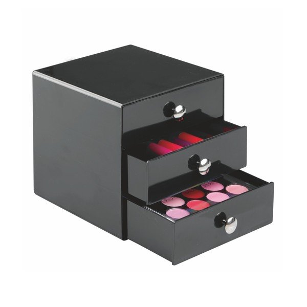 Organizator cu 3 sertare InterDesign Drawer, negru-image-2