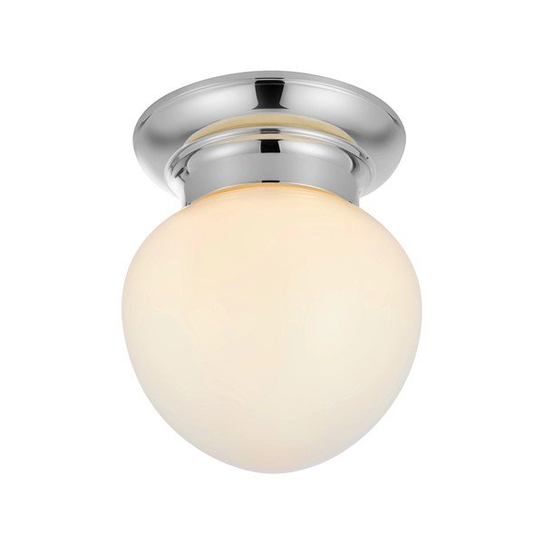 Plafonieră albă-argintie cu abajur din sticlă Ronda – Markslöjd