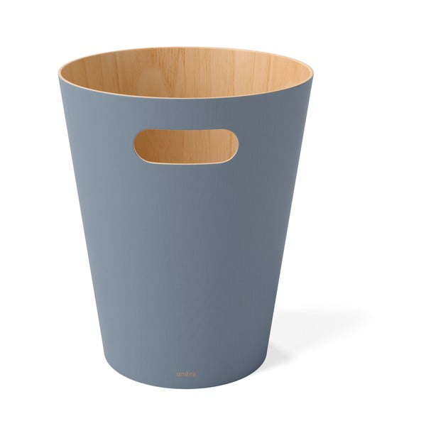 Coș de gunoi albastru 7,5 l Woodrow – Umbra