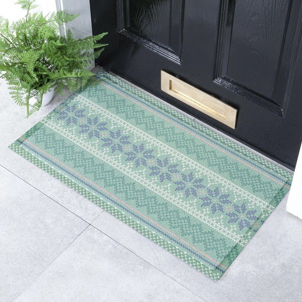 Covoraș de intrare din plastic reciclat 40x70 cm Fair Isle  – Artsy Doormats-image-1