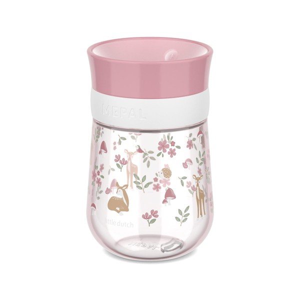Cană pentru copii roz-deschis din plastic 300 ml Fairy Garden – Mepal