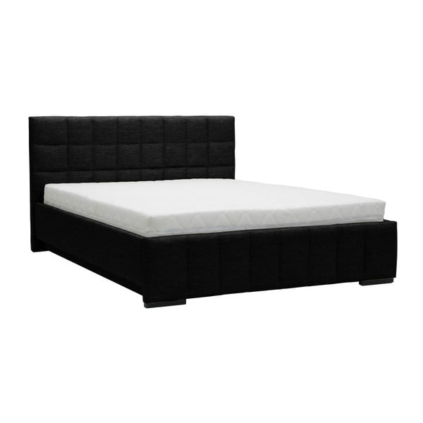 Pat dublu Mazzini Beds Dream, 140 x 200 cm, negru