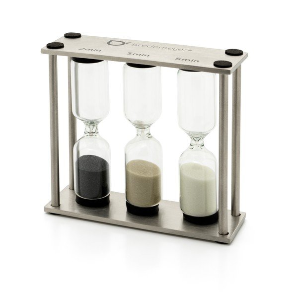 Minutar argintiu de tip clepsidră Duet – Bredemeijer