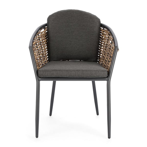 Scaun de grădină gri din metal Maribela   – Bizzotto-image-4