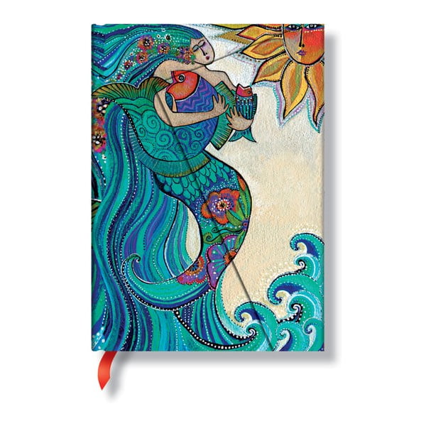 Caiet cu copertă tare Paperblanks Ocean Song, 13 x 18 cm