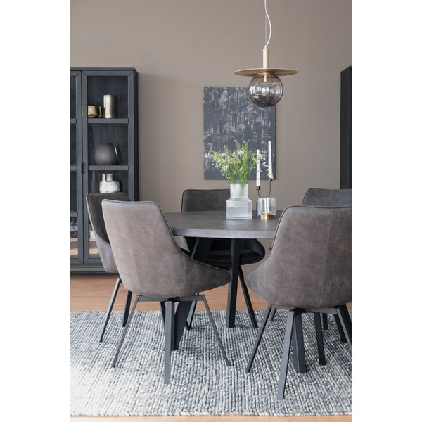 Scaun rotativ de birou gri Alison - Rowico-image-2