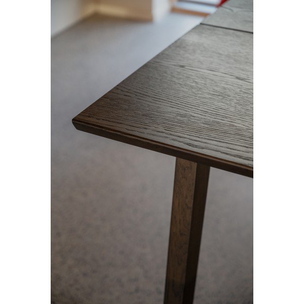 Masă de dining extensibilă cu blat cu aspect de lemn de stejar 90x180 cm Melfort – Rowico-image-3