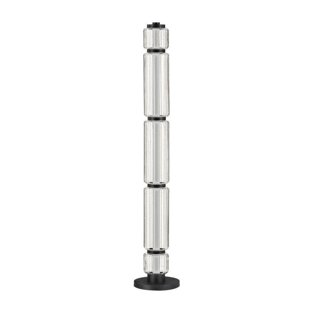 Lampadar negru mat LED din sticlă (înălțime 123 cm) Liesa – Nova Luce