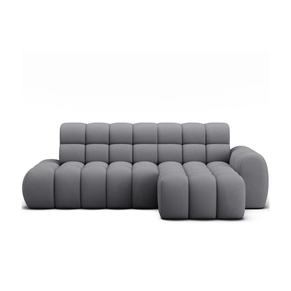 Colțar gri extensibil (cu colț pe partea dreaptă/cu șezlong) Ceedro – ELTAP