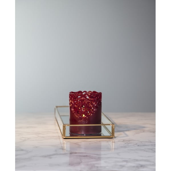 Lumânare din ceară cu LED Star Trading Clary, înălțime 10 cm, roșu-image-4