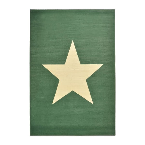 Covor Hanse Home Star, 140 x 200 cm, verde-alb