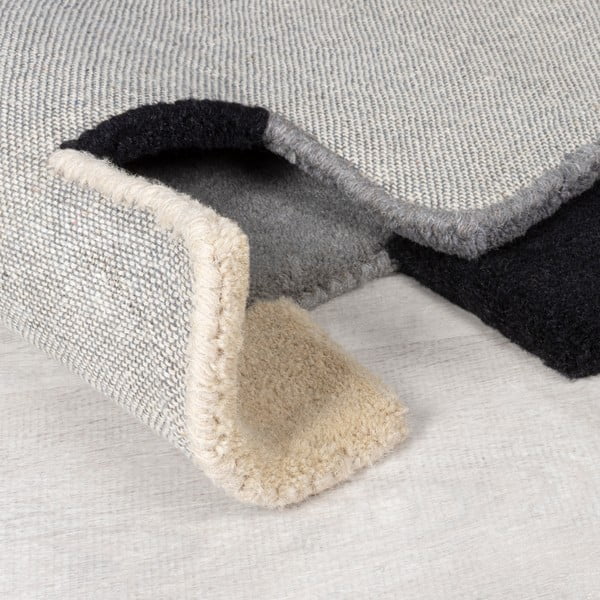 Covor tip traversă gri din lână 60x230 cm Collage – Flair Rugs-image-2