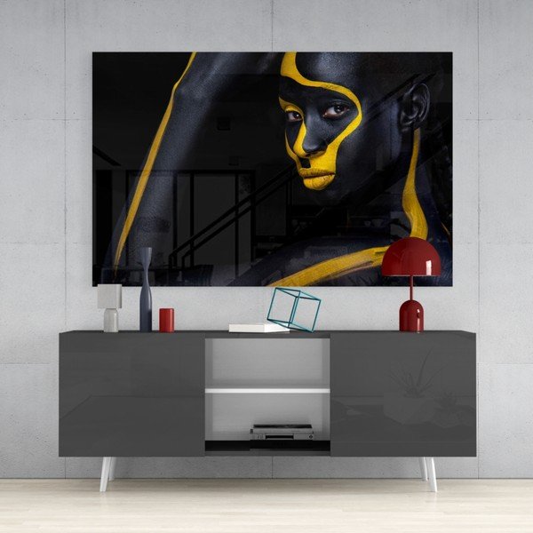 Tablou din sticlă Insigne Yellow Lines-image-1