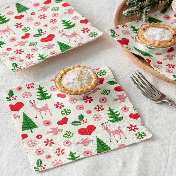 Șervețele 20 buc. 25x25 cm 50s Christmas – Rex London-image-1