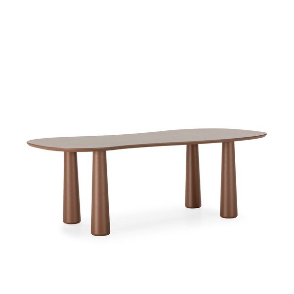 Măsuță de cafea maro cu blat din lemn de pin 110x220 cm Nahia – MOME-image-4