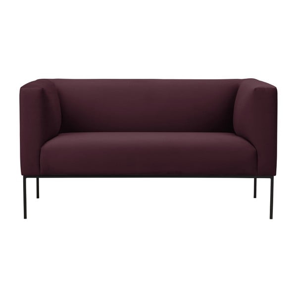 Canapea cu două locuri Windsor & Co Sofas Neptune, roşu bordeaux