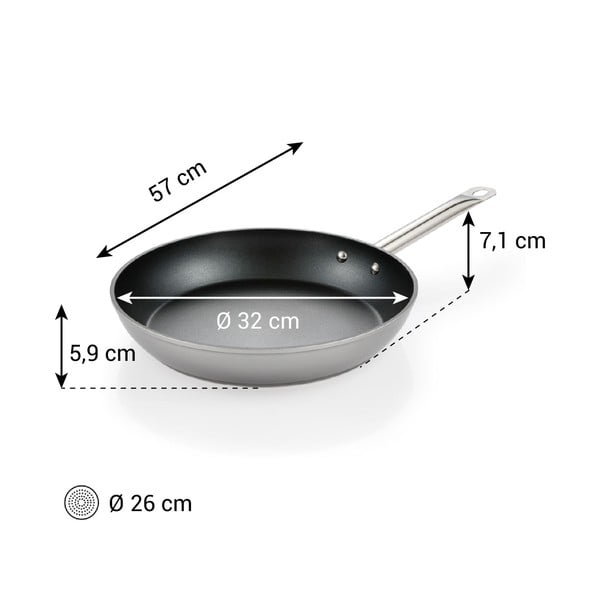 Tigaie cu suprafață antiaderentă din aluminiu ø 32 cm GrandChef+ – Tescoma-image-1