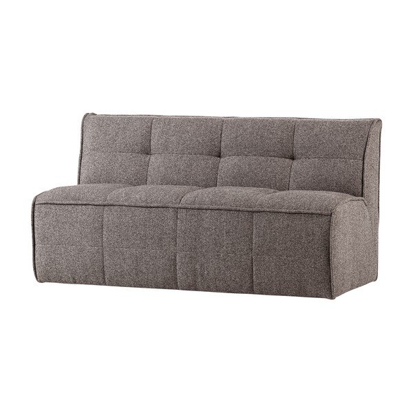 Bancă maro capitonată cu tapițerie din țesătură bouclé Cluster – vtwonen-image-2