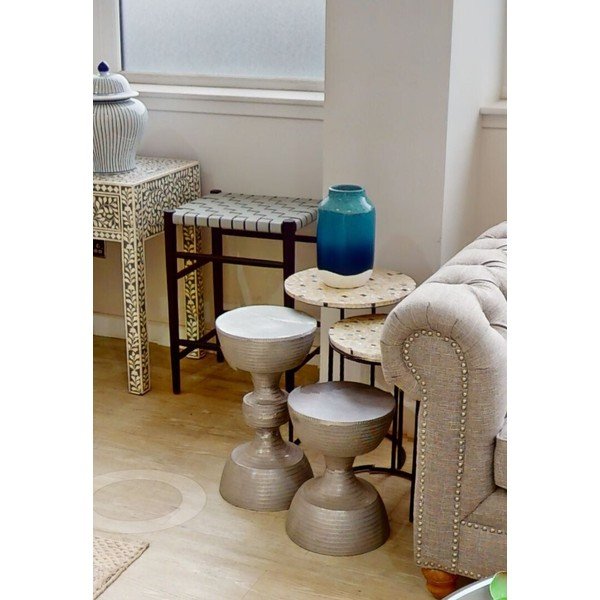 Măsuțe auxiliare 2 buc. rotunde ø 38 cm Halle – Premier Housewares-image-3