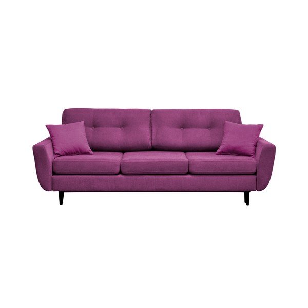 Canapea extensibilă cu 3 locuri Mazzini Sofas Jasmin, violet-image-2