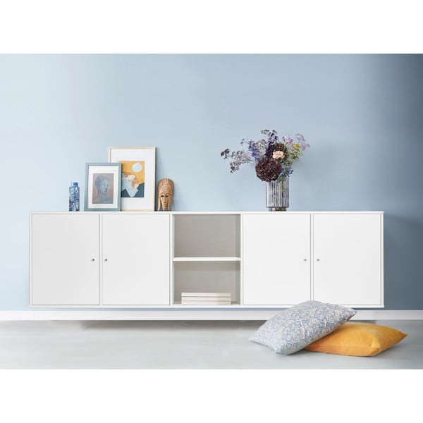 Bibliotecă albă suspendată 220x61 cm Mistral – Hammel Furniture-image-1