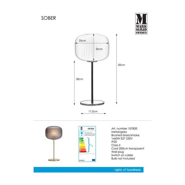 Veioză Markslöjd Sobe Smoke-image-3
