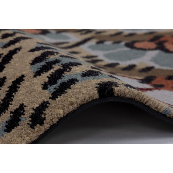 Covor maro din lână 200x300 cm Paisley – Agnella-image-2