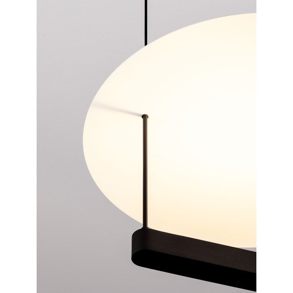 Lustră albă/negru-mat LED cu intensitate reglabilă din aluminiu ø 40 cm Diona – Nova Luce-image-2