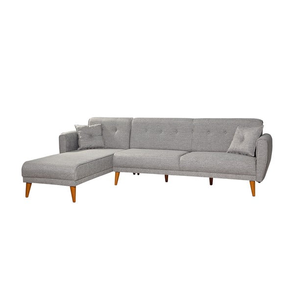 Colțar gri deschis extensibil Aria – Balcab Home-image-3