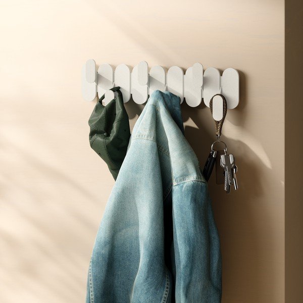 Cuier de perete bej din oțel 16 cm Tempo – Umbra-image-3