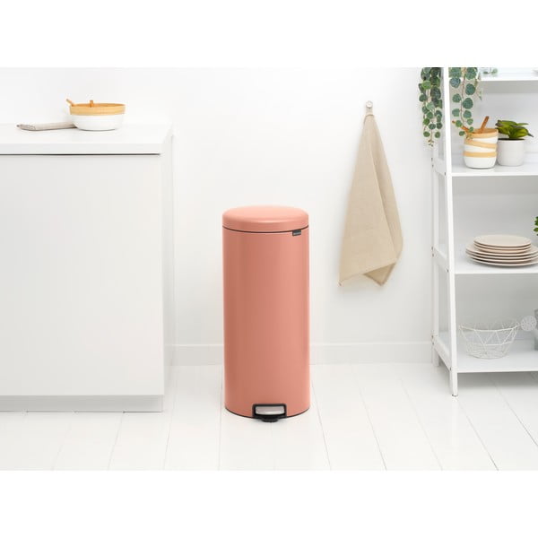 Coș de gunoi somon cu pedală din oțel 30 l NewIcon – Brabantia-image-1