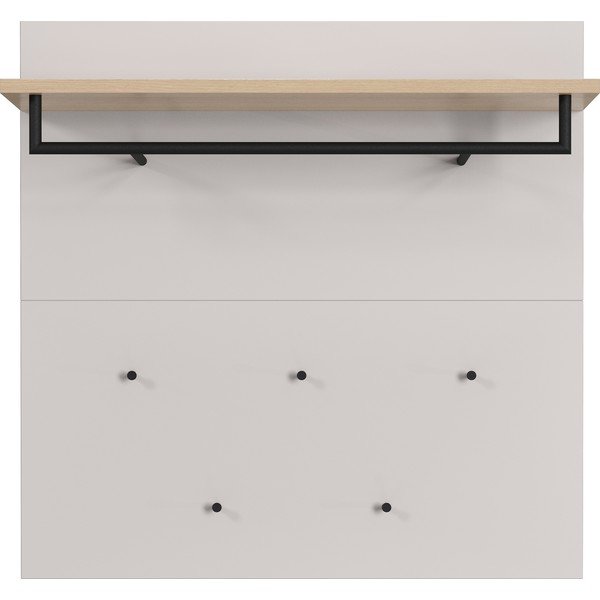 Set pentru hol grej/în culoare naturală deschisă 96x95x30 cm Cormano – Germania-image-3