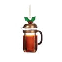 Ornament de Crăciun lucrat manual din sticlă ø 5,5 cm Christmas Cafetiere – Sass & Belle