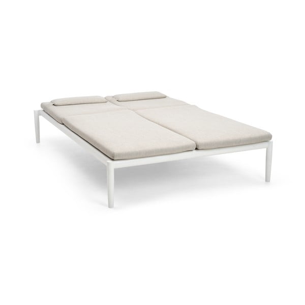 Șezlong de grădină crem din metal Switch – Diphano-image-3