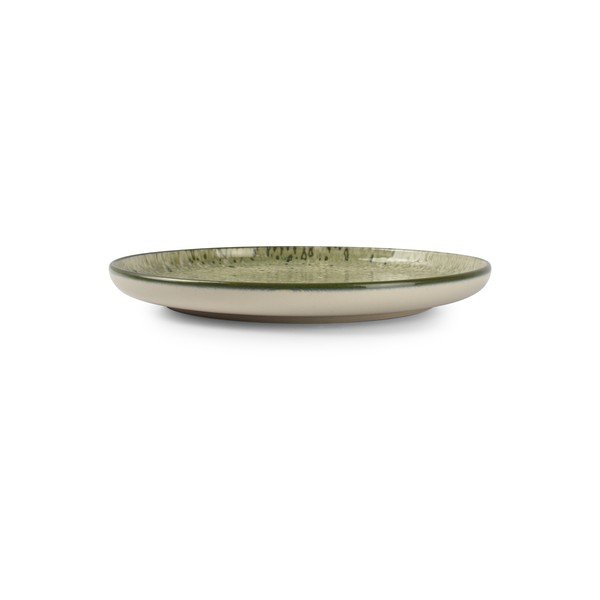 Farfurie verde/crem pentru desert  din gresie ø 20 cm Gravel – ONA-image-2