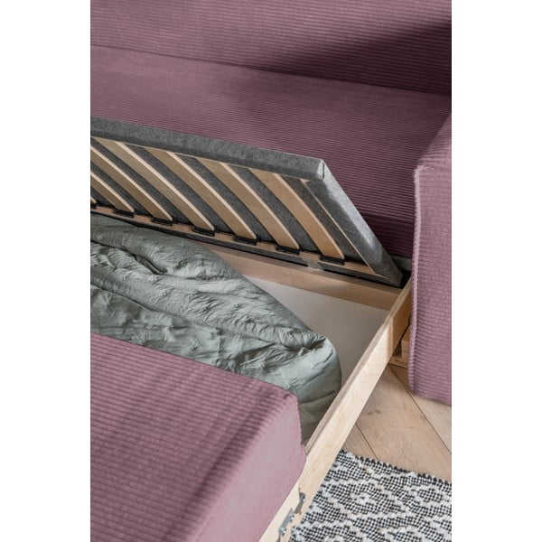 Canapea roz extensibilă 168 cm Lucky Lucy – Miuform-image-4