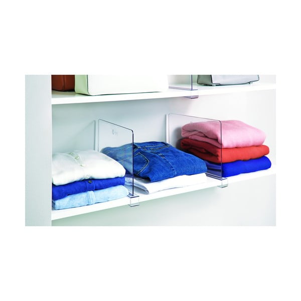 Placă transparentă separatoare raft iDesign The Home Edit, lungime 30,9 cm-image-1