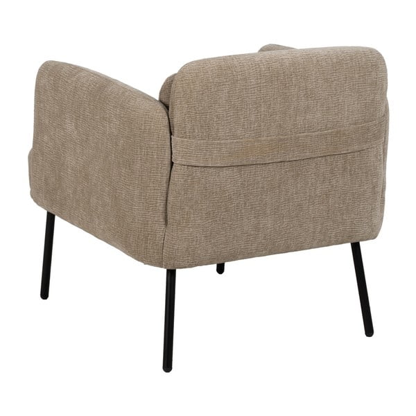 Fotoliu bej cu tapițerie din chenille Bind – Ixia-image-4