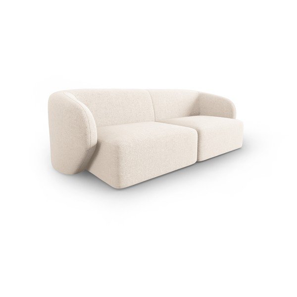 Canapea bej cu tapițerie din chenille 188 cm Paolo – Milo Casa-image-2