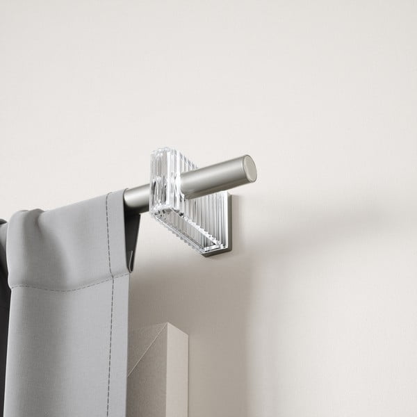 Galerie de perdea argintiu-mat extensibilă din oțel 107 - 305 cm Flute – Umbra-image-2