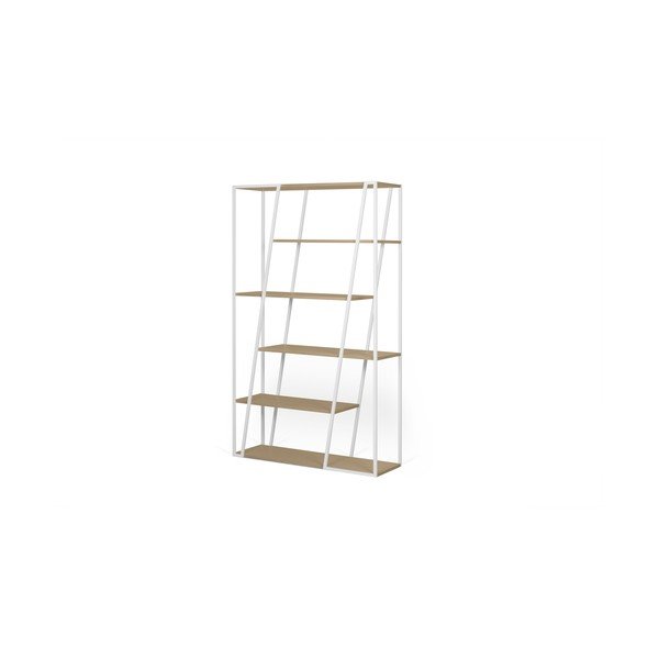 Bibliotecă albă TemaHome Albi, înălțime 197 cm-image-4