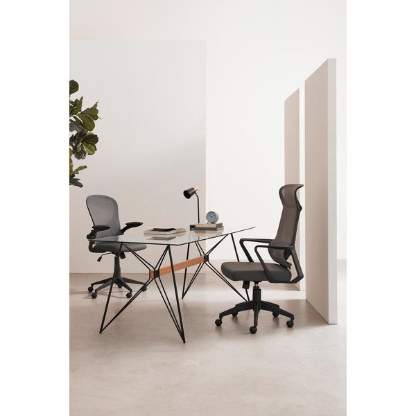 Scaun de birou negru tapițat Hoboken – Yes Everyday-image-1