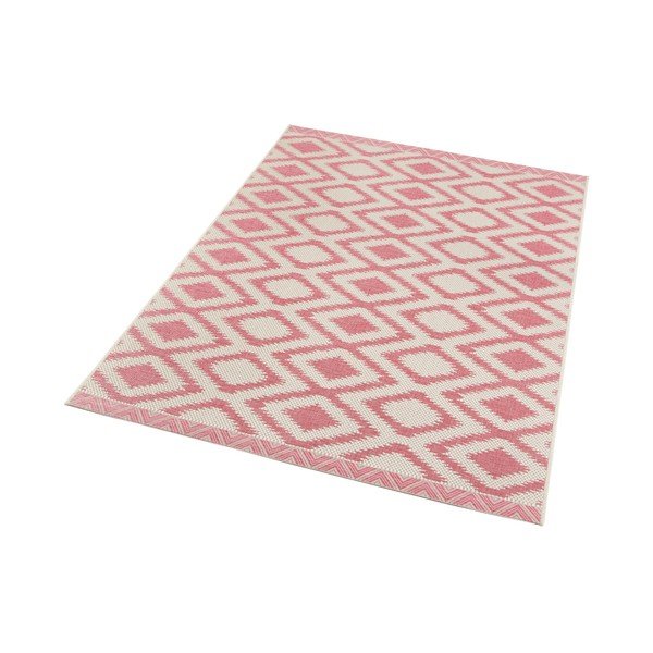 Covor adecvat pentru exterior NORTHRUGS Kalora, 140 x 200 cm, roșu - crem-image-2