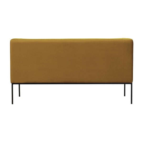 Canapea din catifea cu 2 locuri Windsor & Co Sofas Neptune, galben-image-4