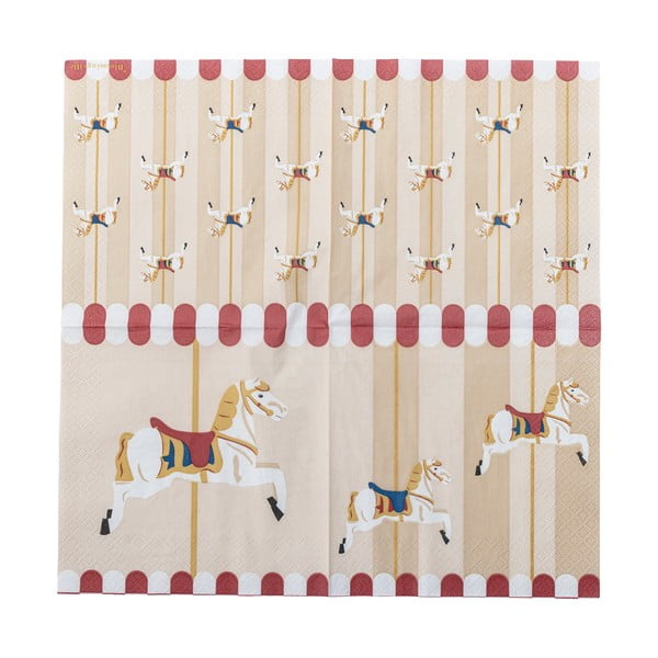 Șervețele 20 buc. din hârtie 33x33 cm Merry-go-round – Bloomingville-image-3