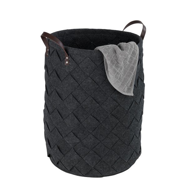 Coș pentru rufe Wenko Trovo, negru, 75 l-image-2